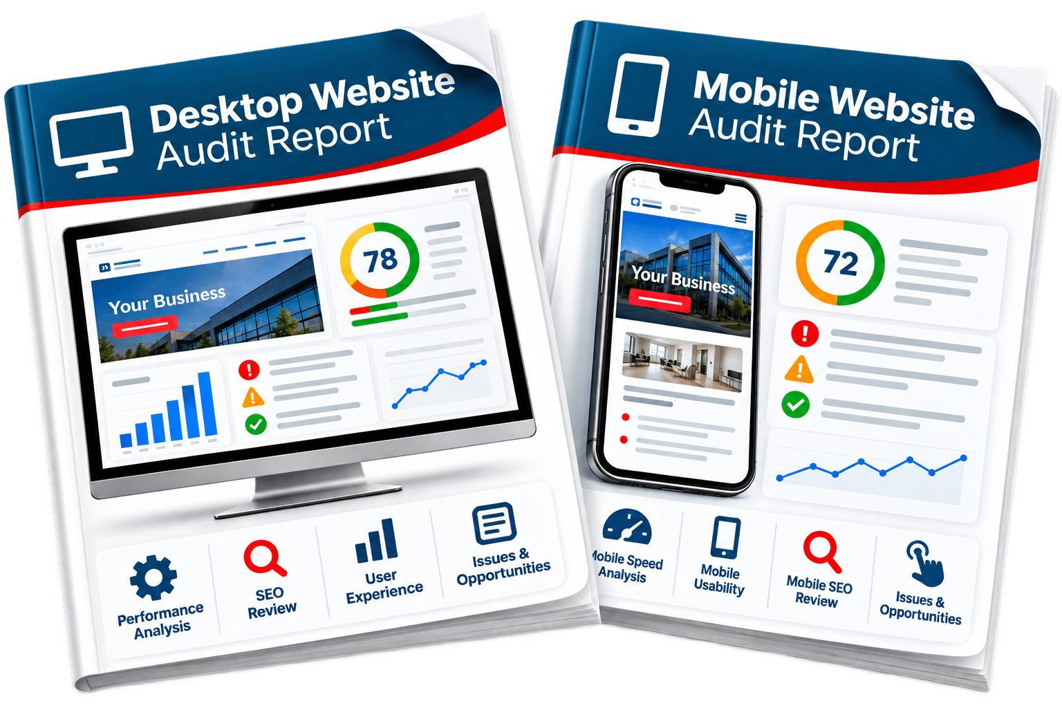 Desktop Website Audit Report and Mobile Website Audit Report