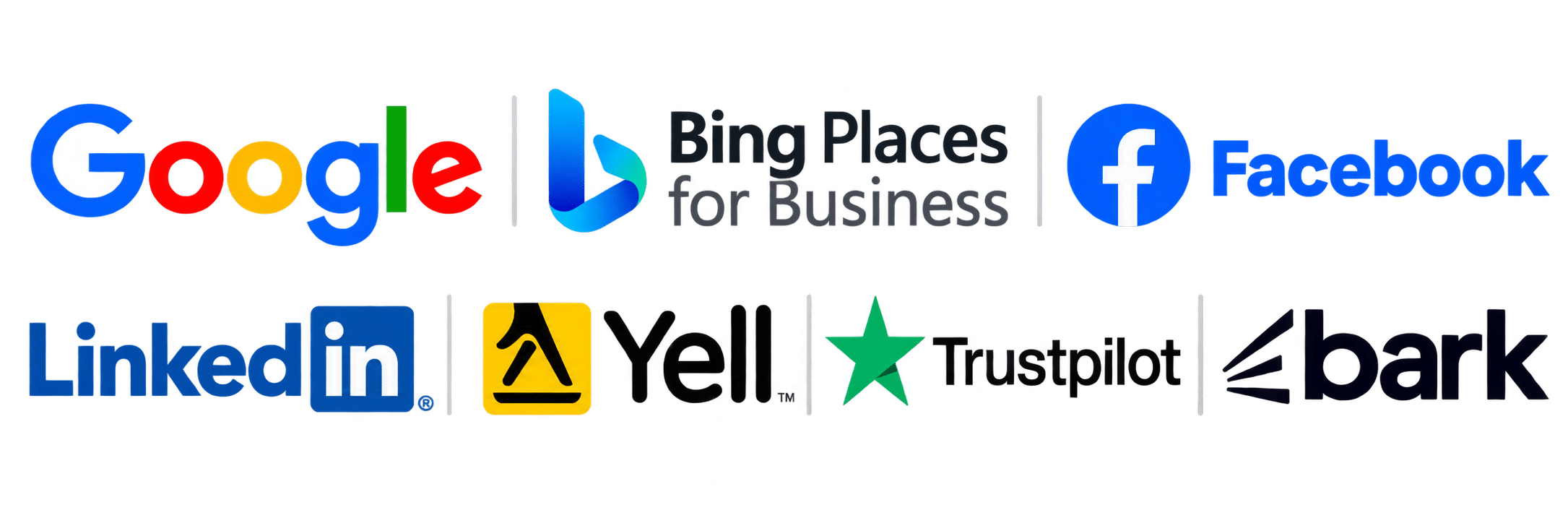 A to Z Website Solutions listed on Google, Bing Places for Business, Facebook, LinkedIn, Yell, Trustpilot and Bark